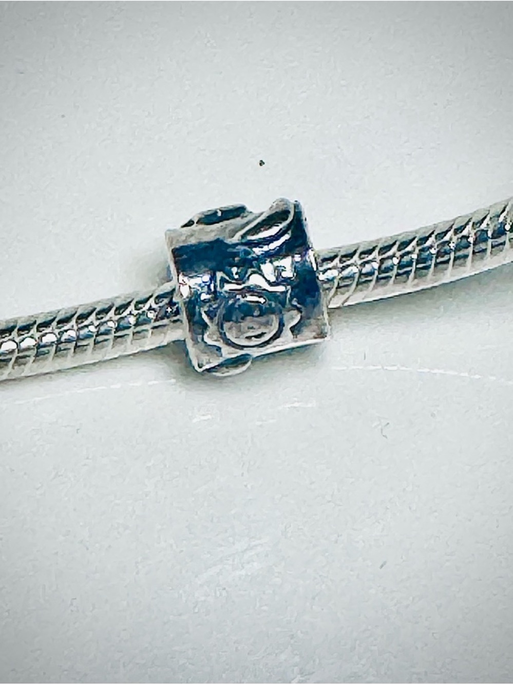 Pandora Silver Sun, Moon & Stars Barrel Charm Bead - Picture 2 of 2